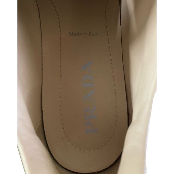 Ganni Lace Up Sneakers in Yellow Leather - Picture 7 of 8